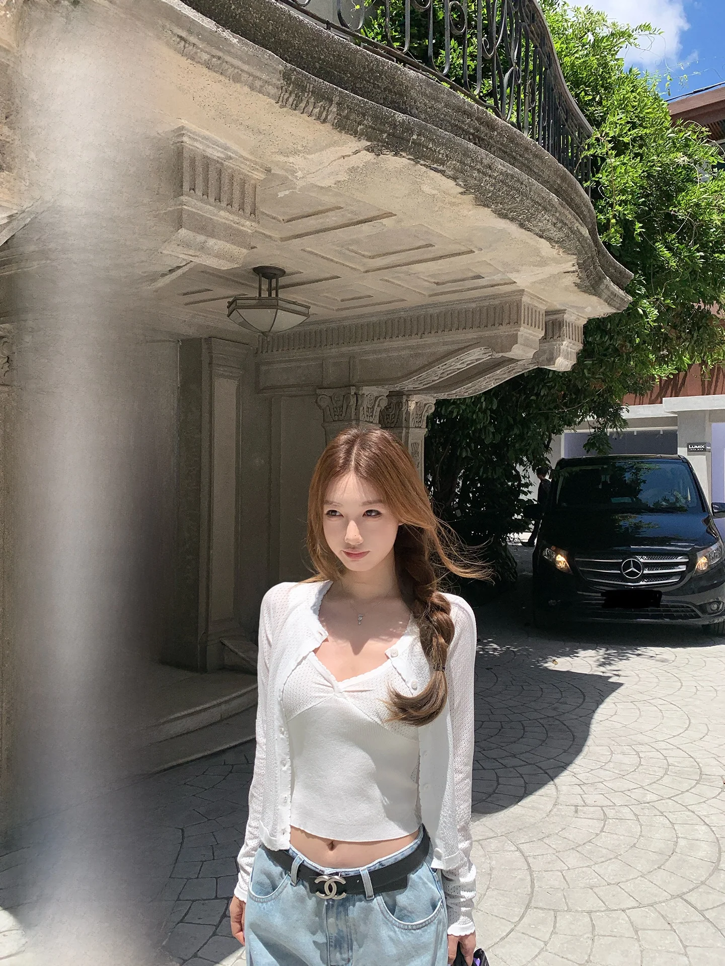 

Легкий вязаный кардиган и майка с V-образным вырезом, свободный крой, длинная смесь полиэстера Sve