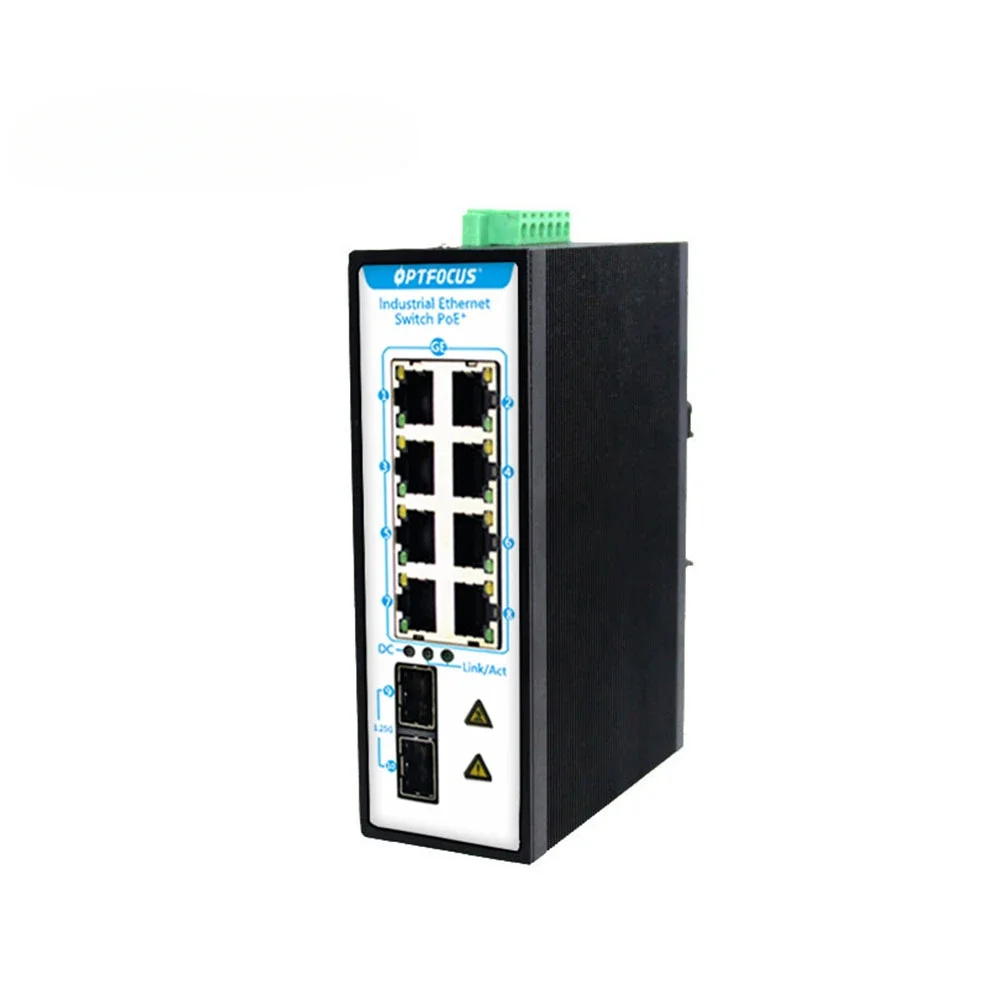 RJ45  industrial network passive poe fiber optic modem router