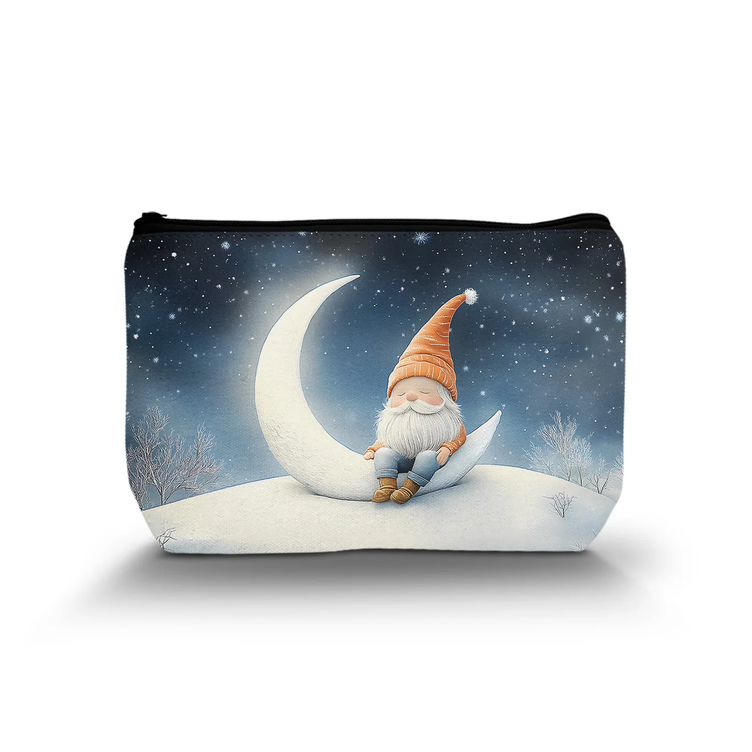 1Pc Nordic Gnome Cosmetic Bag Cartoon Beautiful Female Cosmetic Bag Portable Cosmetic Bag With Zipper Best Gift For Mom