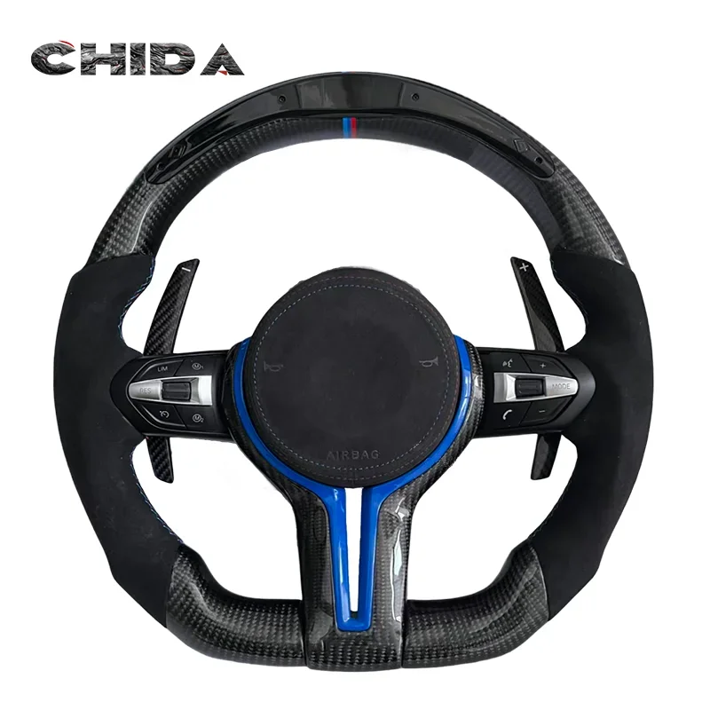 

Black Forged Carbon Steering Wheel for BMWs 1 Series 7 Series 4 Series F49 F90 F18 F32 F33 X5 X6 X5M X6M E90 E88