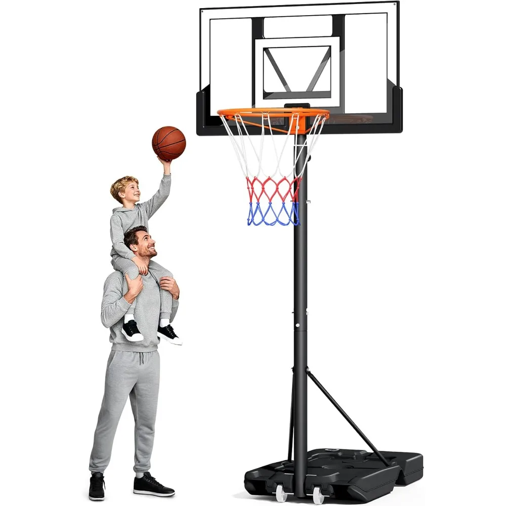 

Basketball Hoop Outdoor 10FT with Shatterproof 40 Inch Backboard, Portable Basketball Hoop Goal System for Kids/Youth/Adults