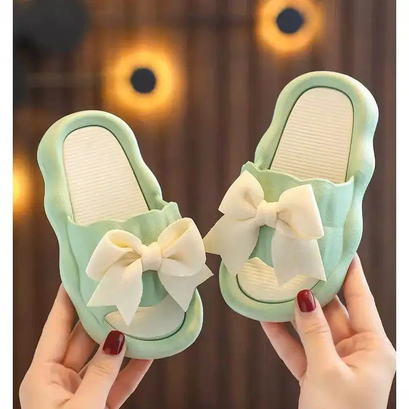 

Детские тапочки для девочек 2026: Новые летние уличные и домашние нескользящие тапочки для малышей, удобные, из мягкого материала