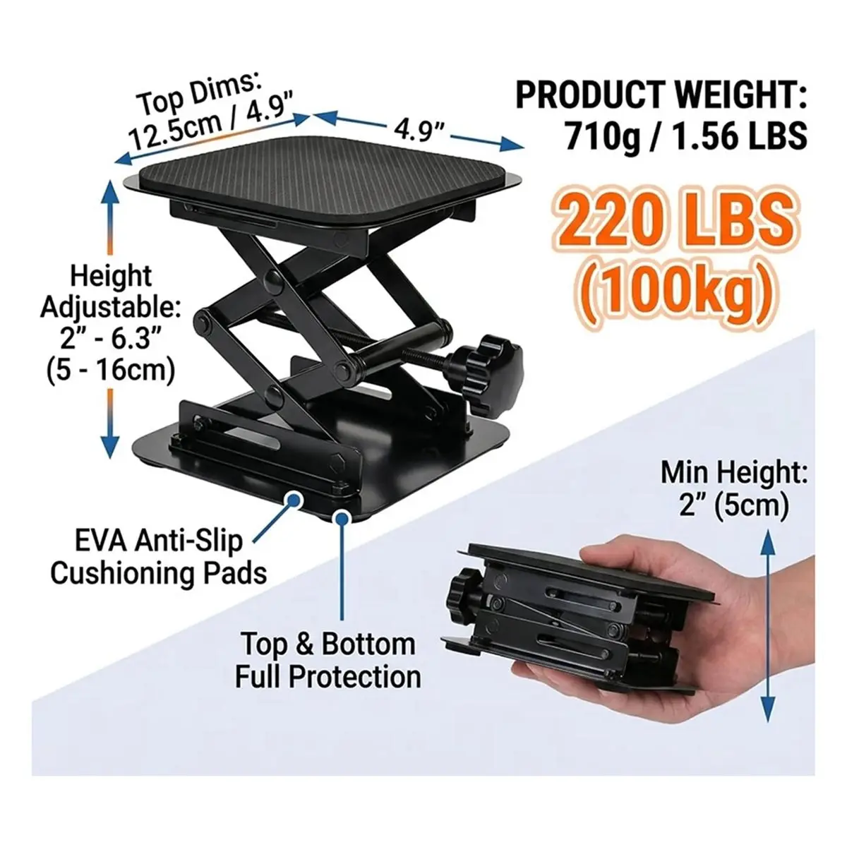 Garbage Disposal Support Bracket, Height Adjustable 2