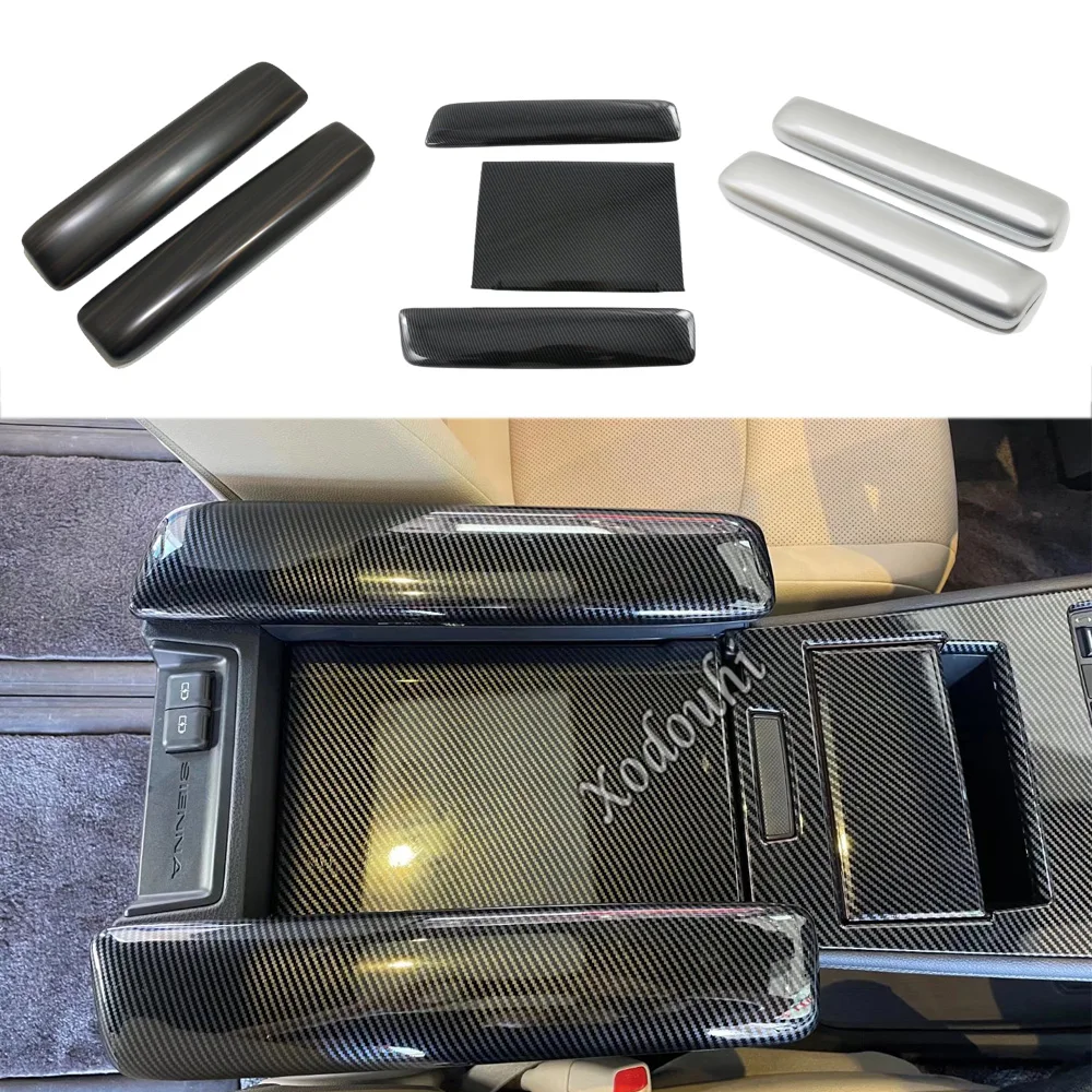 

Накладки на панель центральной консоли и подлокотник сиденья, декоративные элементы интерьера автомобиля, аксессуары для Toyota Sienna 2021 2022 2023