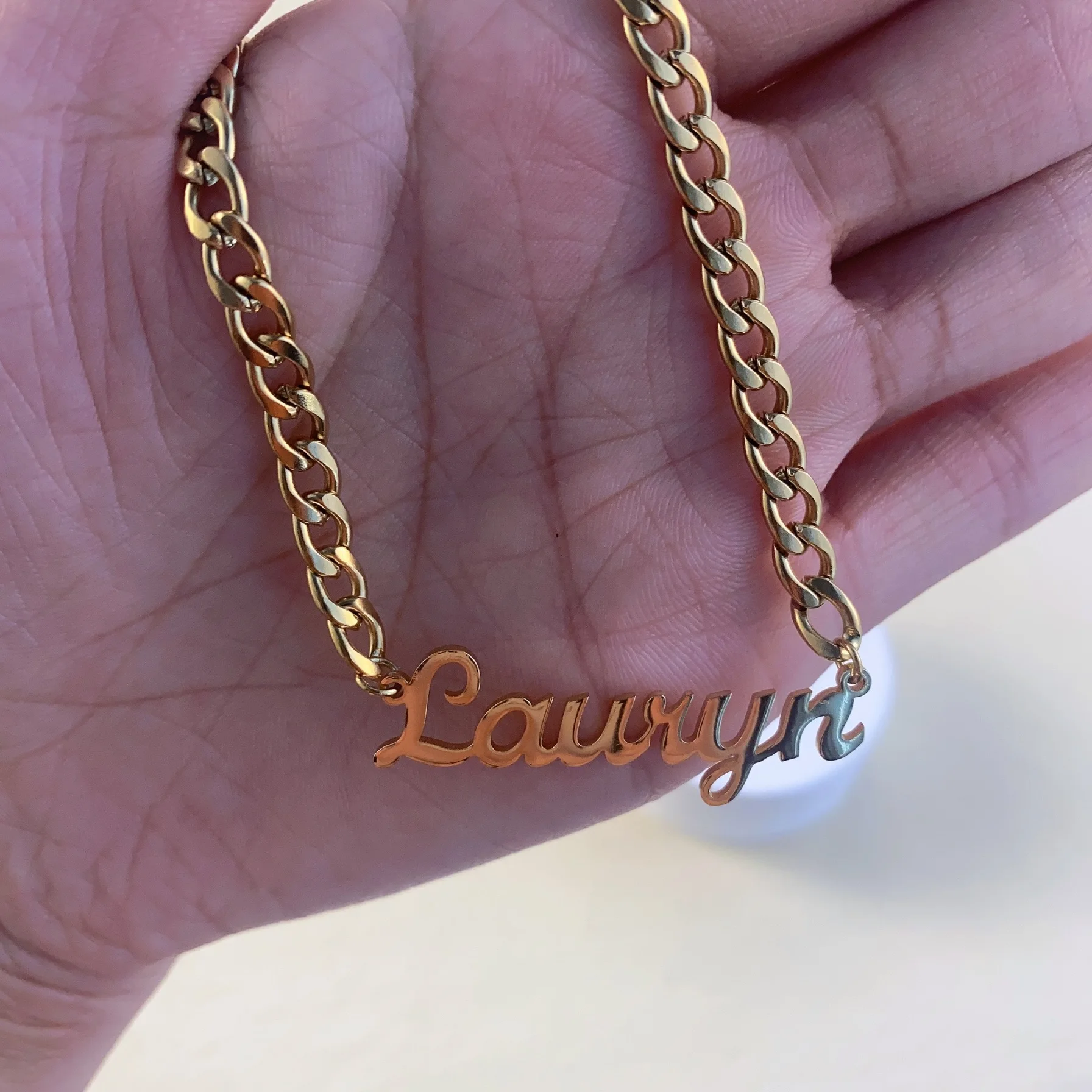 

Personalized Punk Curb Chain Custom Name Necklaces Pendants Stainless Steel Choker Necklace for Women Men Jewerly Christmas Gift