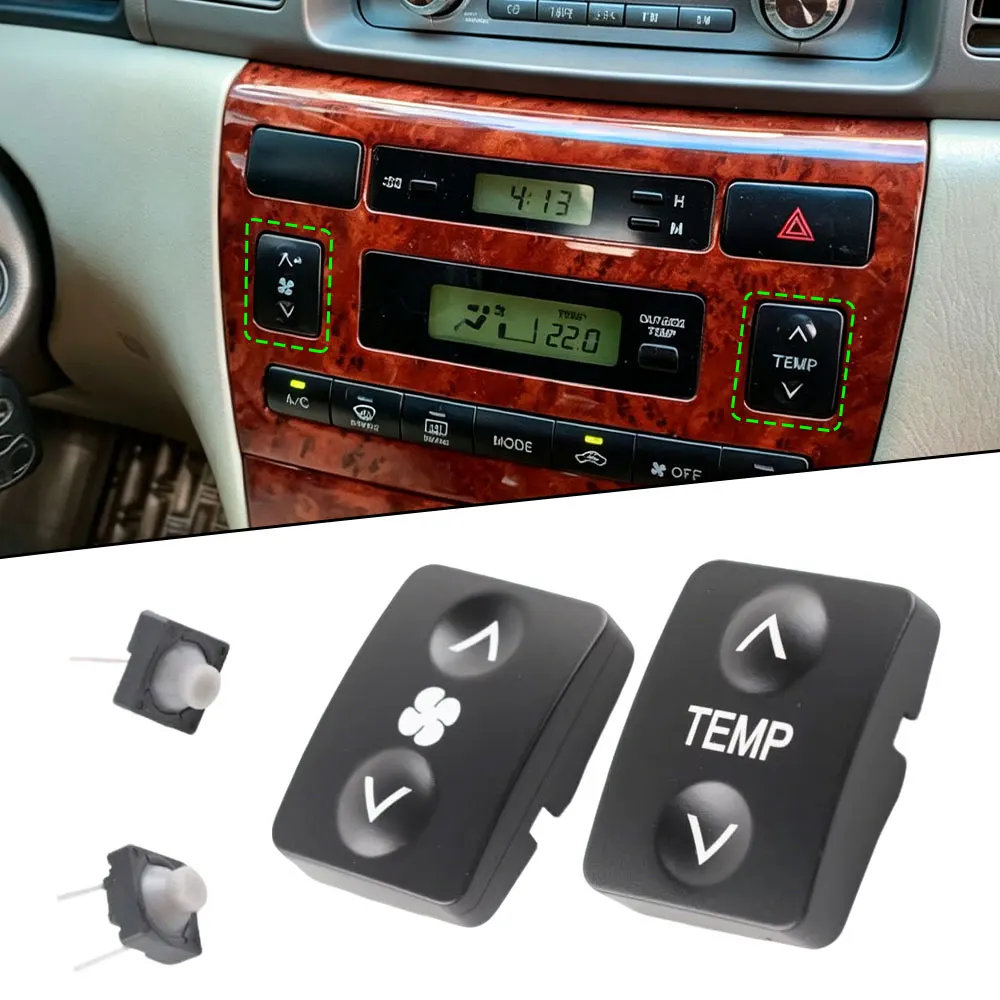 Air Conditioning Panel Switch TEMP Wind Speed Windshield Heating Cooling Push Button Air Conditioning Button for Toyota Corolla