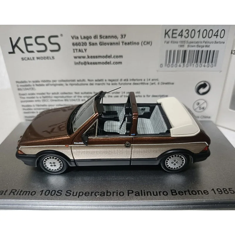 1:43 Scale Fiat Ritmo 100s 1985 Sports Resin Car Model Collection Ornaments