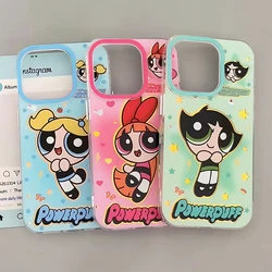 Cartoon Star P-Powerpuff Girls Clear Space Phone Case For iPhone 11 12 13 14 15 16 Pro Max Mini X Xs XR 7 8 plus Se2020 Clear