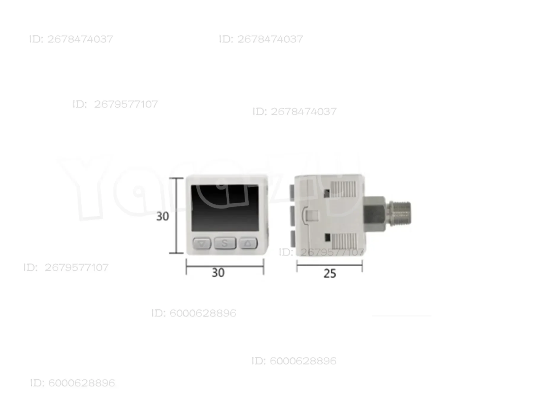 Vacuum Gauge, Air Pressure Sensor Digital Pressure Switch, Negative Pressure Gauge