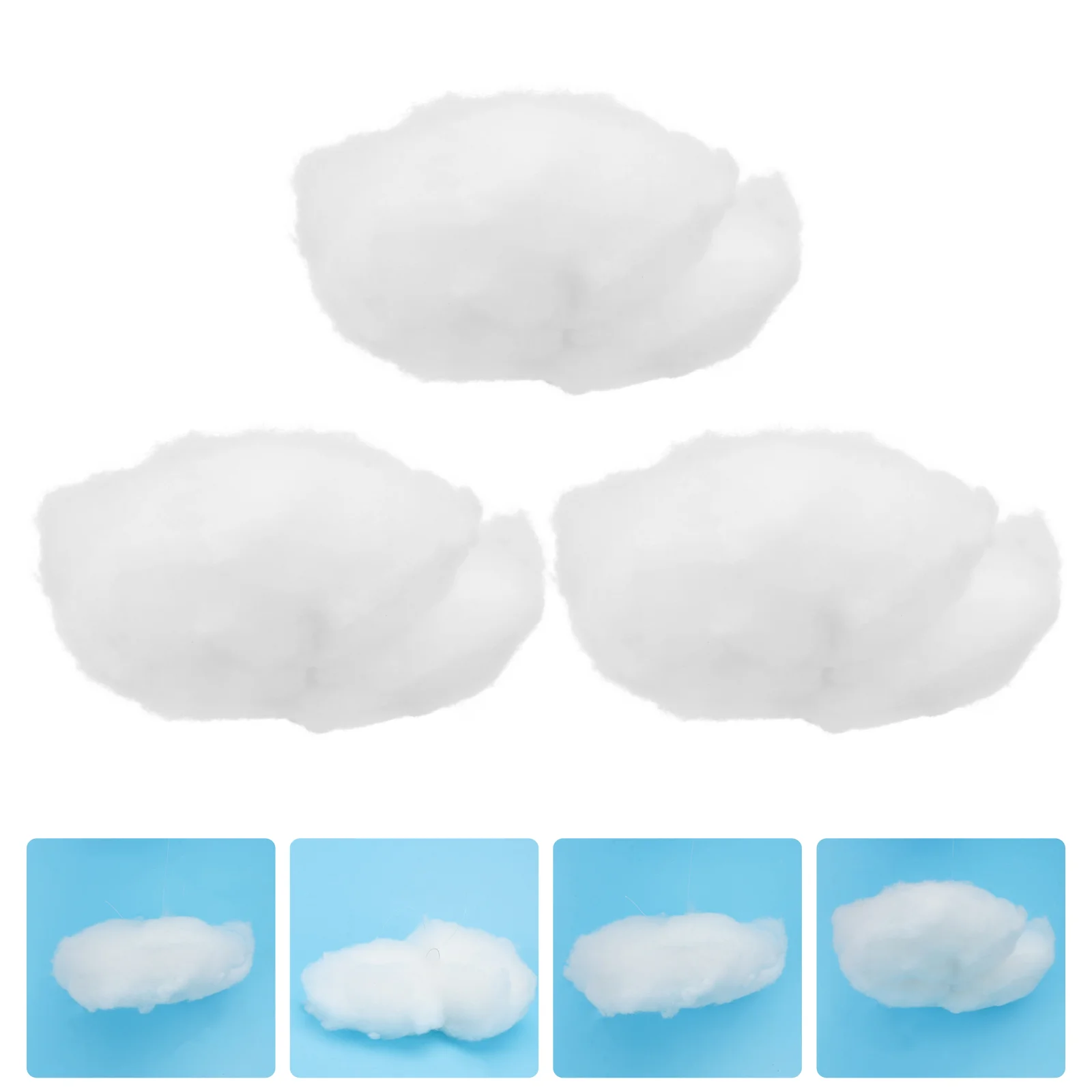 

3 Pcs Simulated Clouds DIY Hanging Supply Decor Home Pendant Photo Prop Ornament Romantic Wedding Shaped