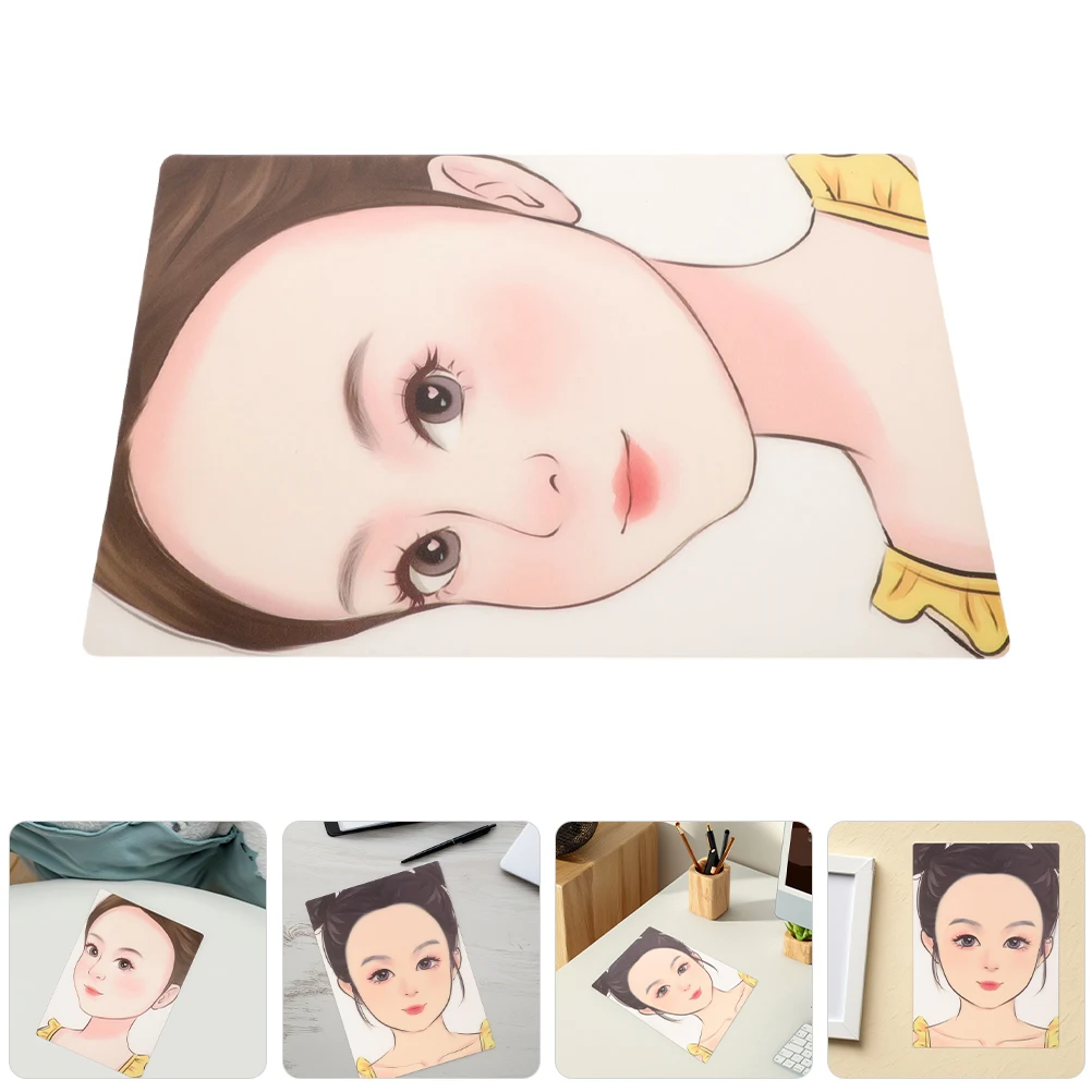 

2PCS Face Painting Practice Boards Reusable Washable Plastic Kids Makeup Training Templates Creative Tools for Face