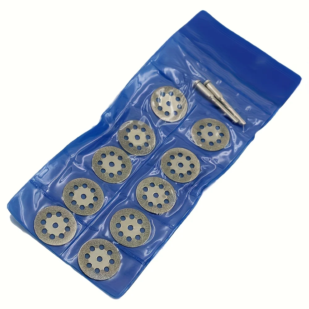 12pcs Diamond Cutting Wheels for Metal Marble Ceramic Stone Glass Cutting, Diamond Coated Precision Cutting Blades