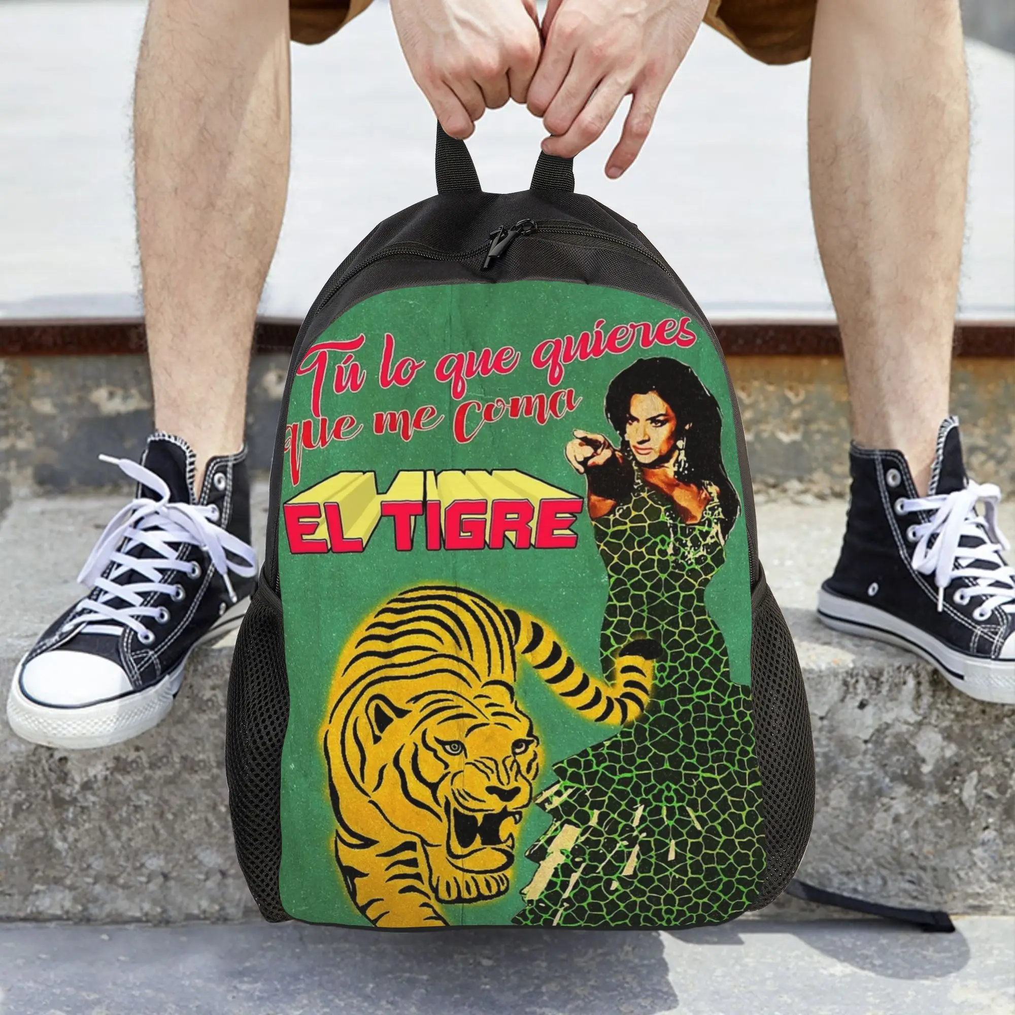 

Женский рюкзак Lola Flores Let the Tiger Eat Me, модный студенческий школьный рюкзак, рюкзак для ноутбука, детская дорожная сумка через плечо