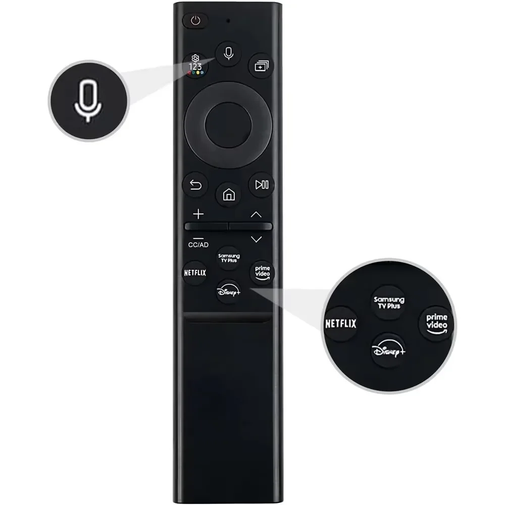 

YP No Solar Function BN59-01385A Replacement No Voice Remote Control for Samsung Smart TV 2019-2022 QLED UHD HDR FHD 4K 8K