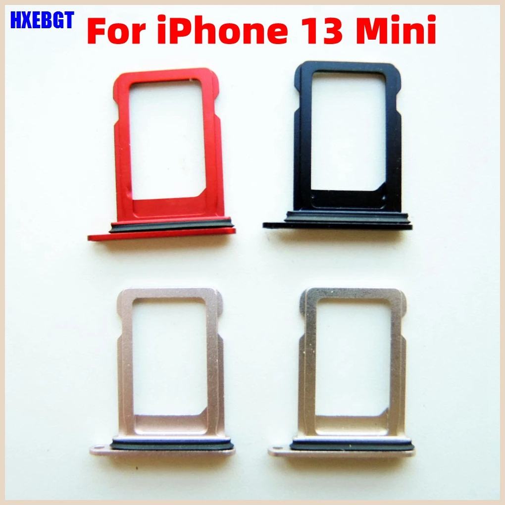 

for iPhone 13 Mini 13Mini Single SIM Card Tray Holder SlotSim Adapter Smartphone Replacement Spare Parts