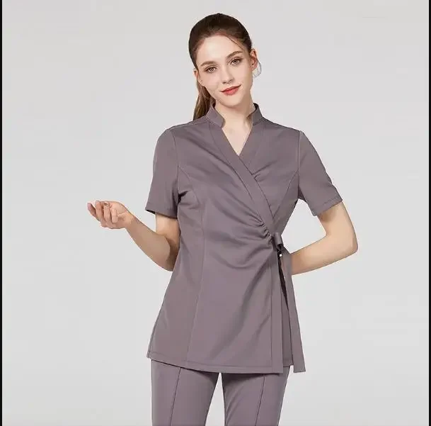 Beautician Work Clothes Set for Women Foot Bath Health Club Beauty Salon Skin Management SPA Uniform Wholesales Nurse Overalls