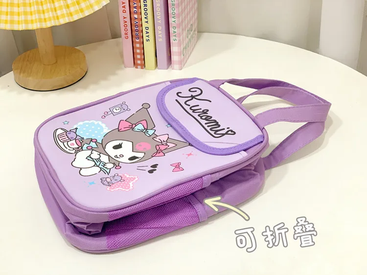 Sanrio Lovely Lunch Bag Anime My Melody Hello Kitty Pochacco Kuromi Travel Thermal Breakfast Box School Child Tote Food Bag Gift