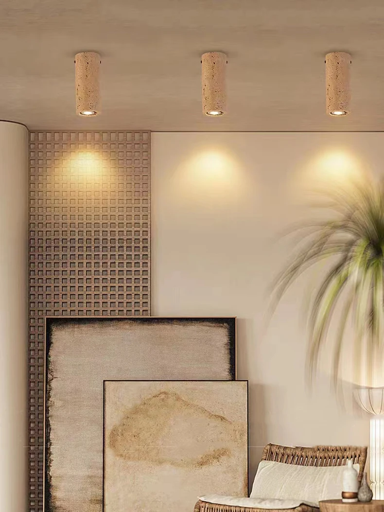Cylindrical Natural Stone Ceiling