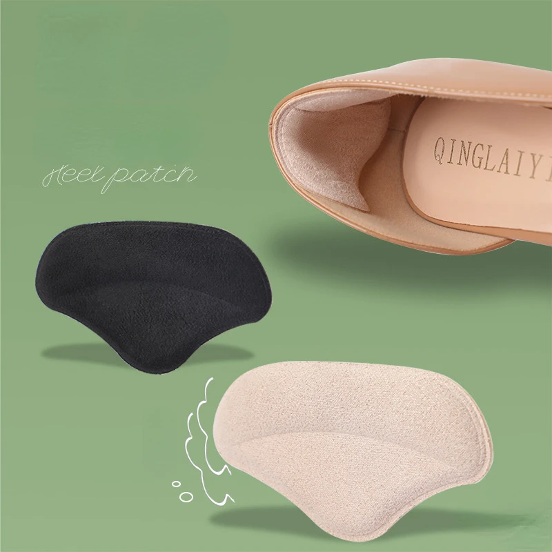 1 Pairs Heel Insoles Patch Pain Relief Anti-wear Cushion Pads Feet Care Heel Protector Adhesive Back Sticker Shoes Insert Insole