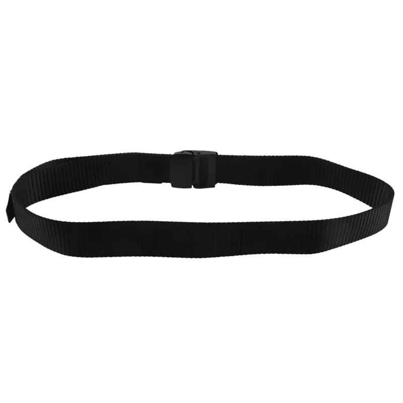 ABQR 10X Cintura in tela da uomo selvaggia con fibbia automatica in plastica senza metallo