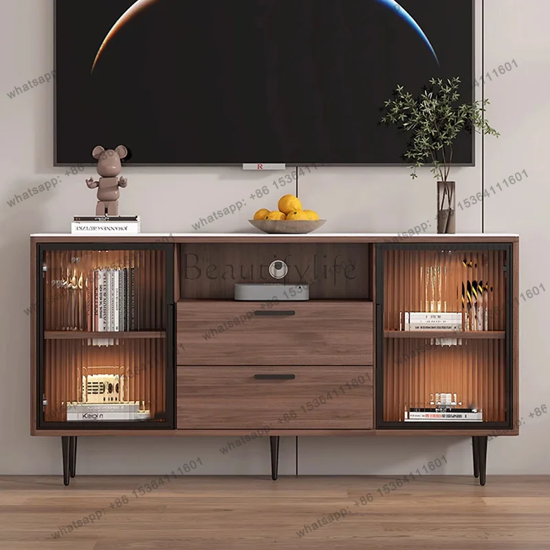 FG Universal Dollhouse Tv Stands Hallway Glass Speaker Glass Wood Tv Stands Drawers Entertainment Archivadores Trendy Furniture