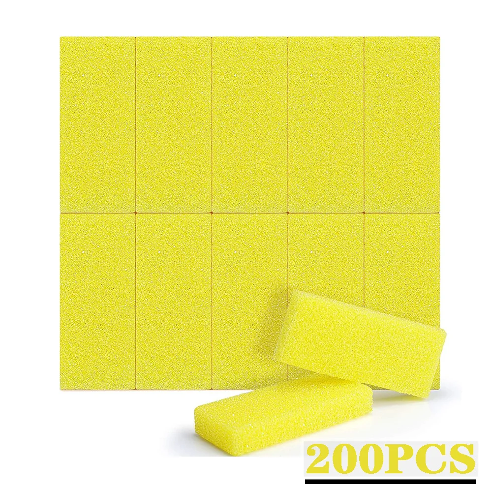 200Pcs Mni Pumice Pad Disposable Foot Scrubber Stone Dead Skin Removal Tool