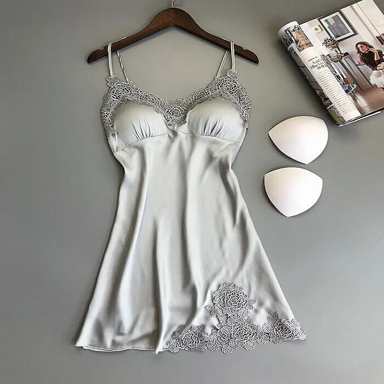 Skirt sets for women new going out outfits European and American imitation silk loungewear fashionable and comfortable lace pajamas dresses
