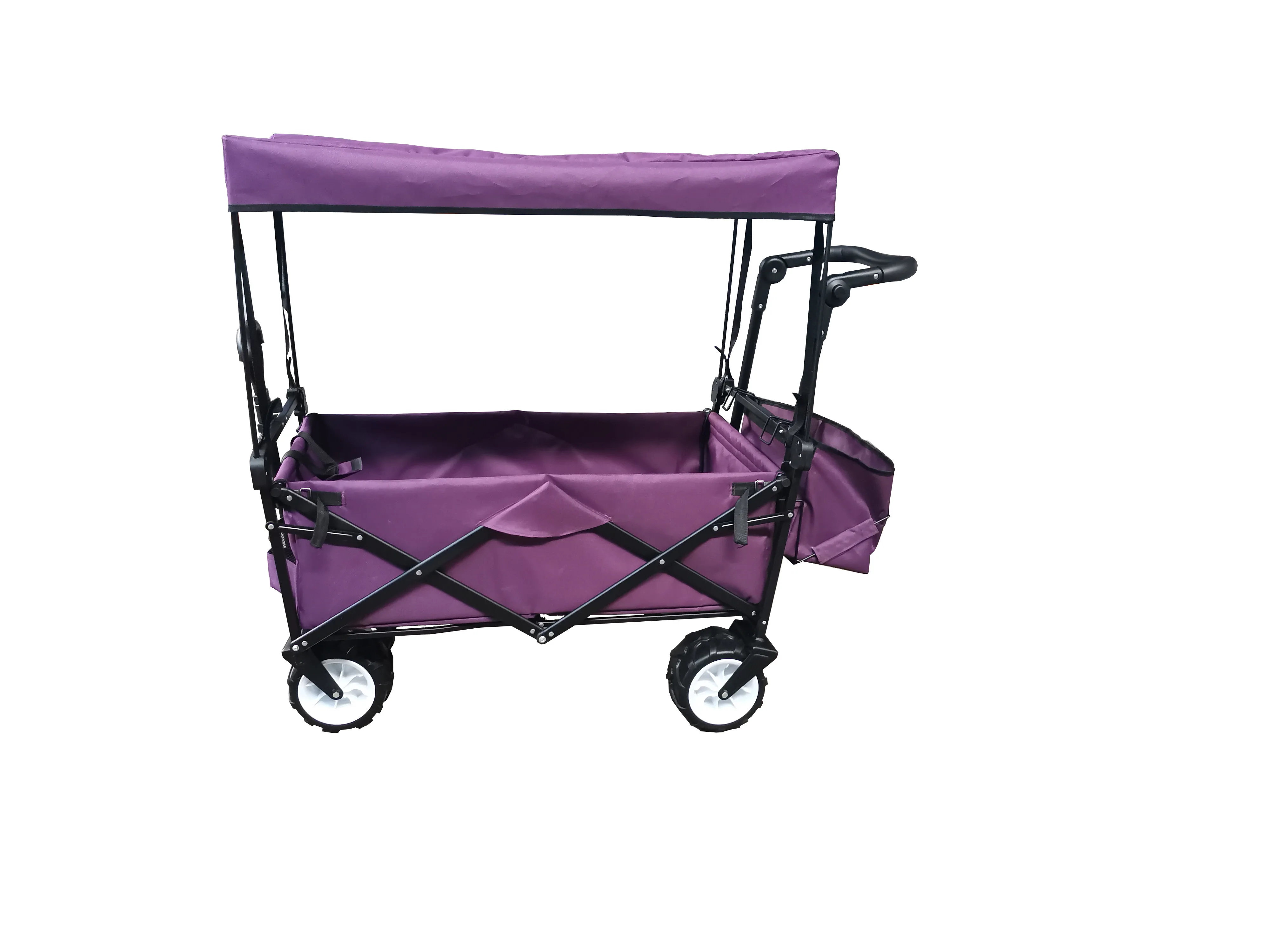 2024 Folding Utility Car Wagon Outdoor Camping Cart Beach Picnic foldable Camping pull Wagon