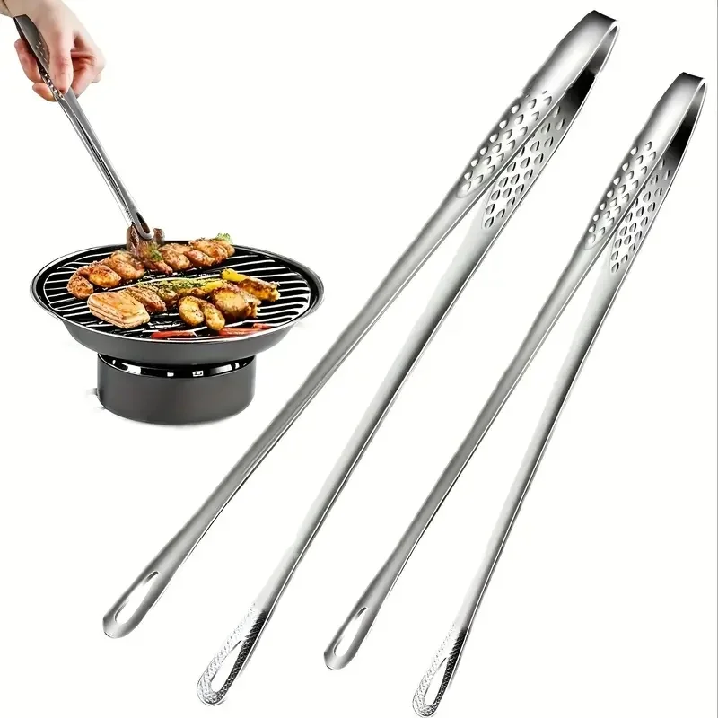 1pc/2pcs clipes de churrasco multifuncionais de aço inoxidável perfeitos para churrasco, assar e acampar ferramentas de cozinha duráveis
