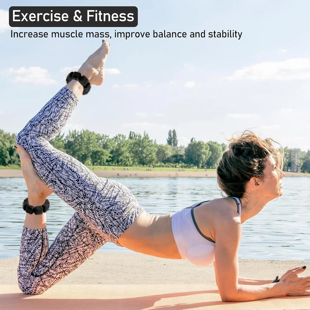 1Pair Wrist Ankle Weights for Women (0.33LB / 0.15kg Each),Wearable Strong Arm & Leg Weights,Adjustable Ankle Weights for Yoga