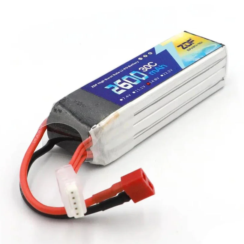 ZDF 4S LiPo battery 14.8V 2600mAh 30C For RC Airplane Quadrotor Helicopter Drone Li-ion battery