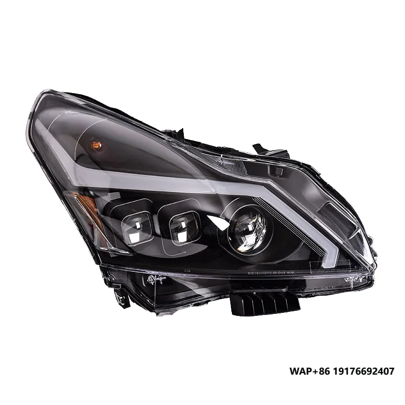 

'Infiniti G37 2010-2014 Стильный светодиодный фонарь с линзой проектора, динамический DRL 6000k 12 В, новый сорт, цветной динамический указатель поворота