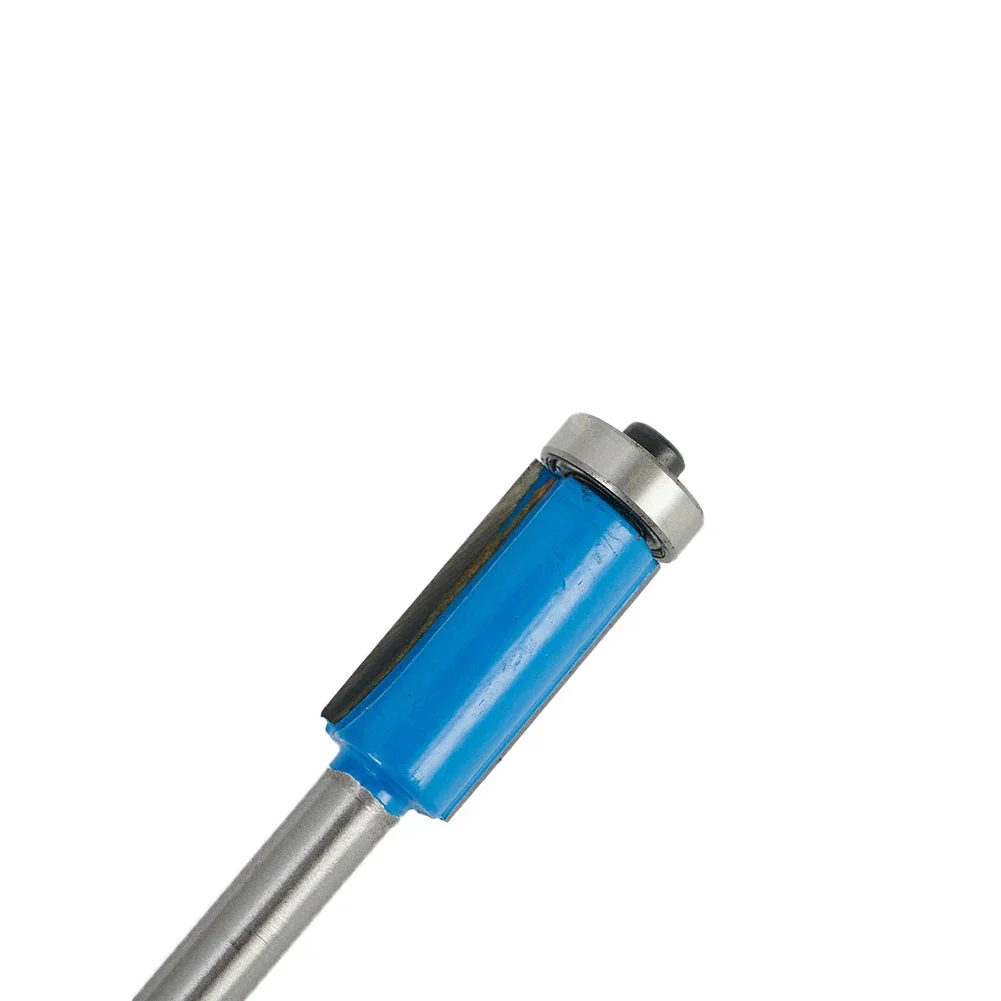 Blue Silver Smooth Accurate Router Bit Flush Trim Trimming Blade For Wood Edge Cutting Milling Cutter Router Bit