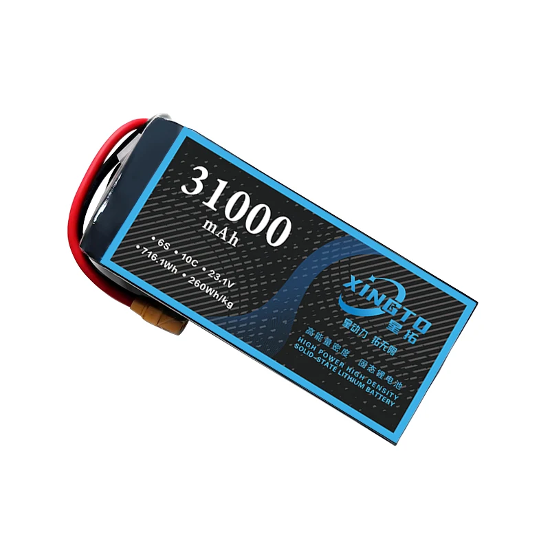 Factory Wholesale Original Professional Drone High Energy Density Solid State Lithium Battery 6S 23.1V 31000mAh