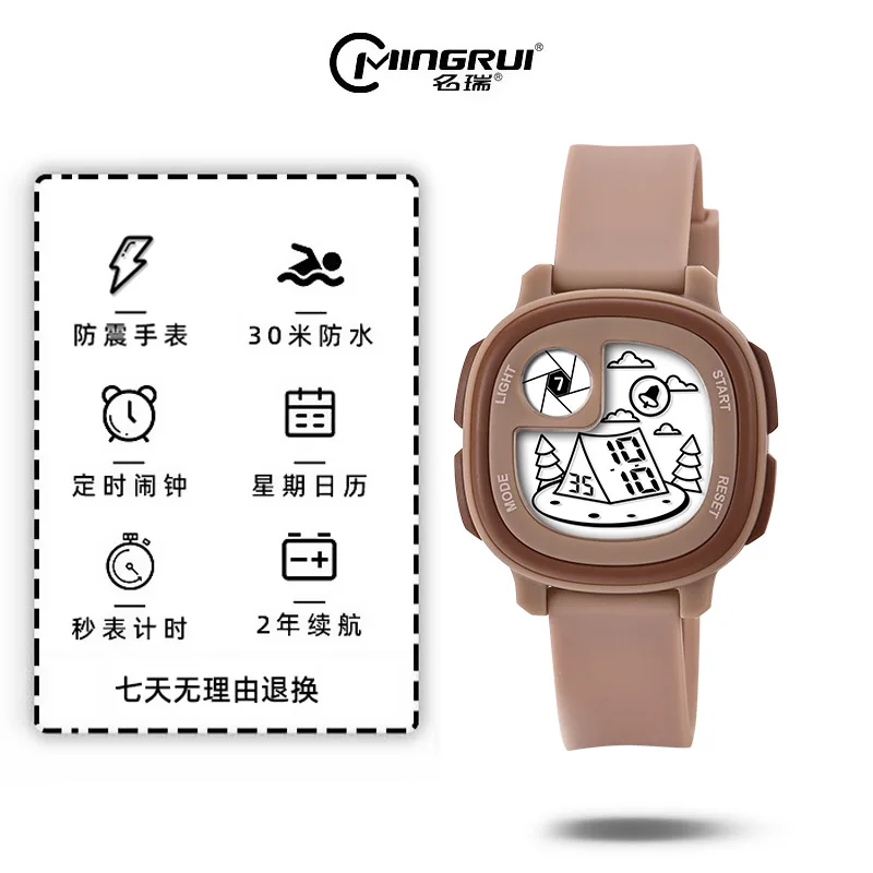 Оригинальные детские часы с изображением героев мультфильмов, светодиодный цифровой дисплей, водонепроницаемая версия, подарок на день рождения для мальчиков и девочек