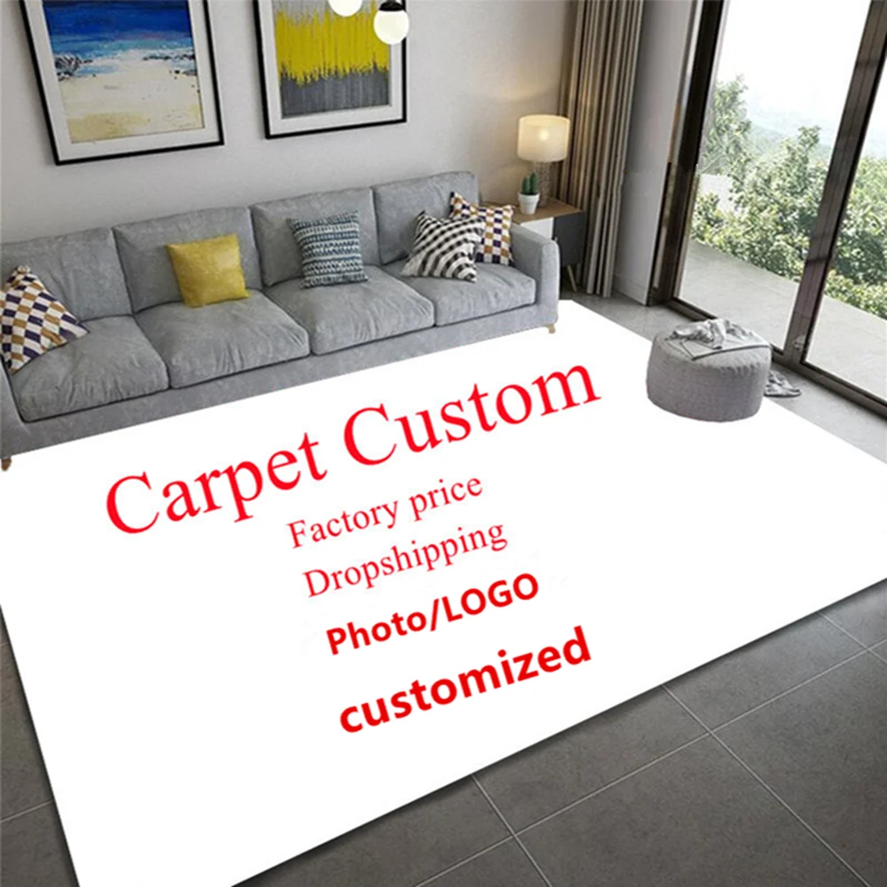 Custom Picture Carpets with Your Image for Home Living Room Bedroom Bedside Decor Anti-Slip Area Rug Doormat Floor Mat Best Gift