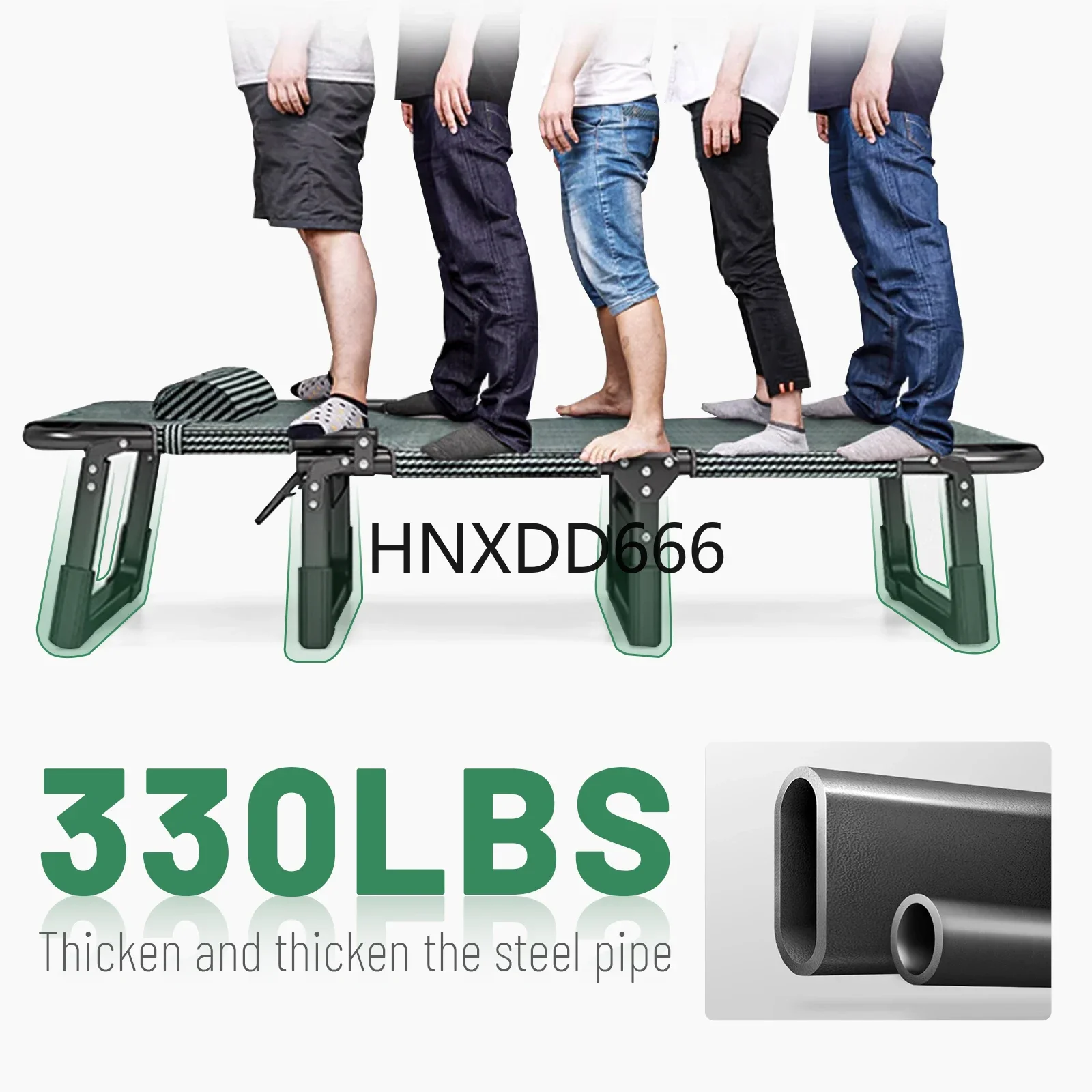 NICEWAY Limited Time Flash Sale Portable Camping Bed Lightweight Foldable Bed For Adults Outdoor Daybed Outdoor Lounge Chair