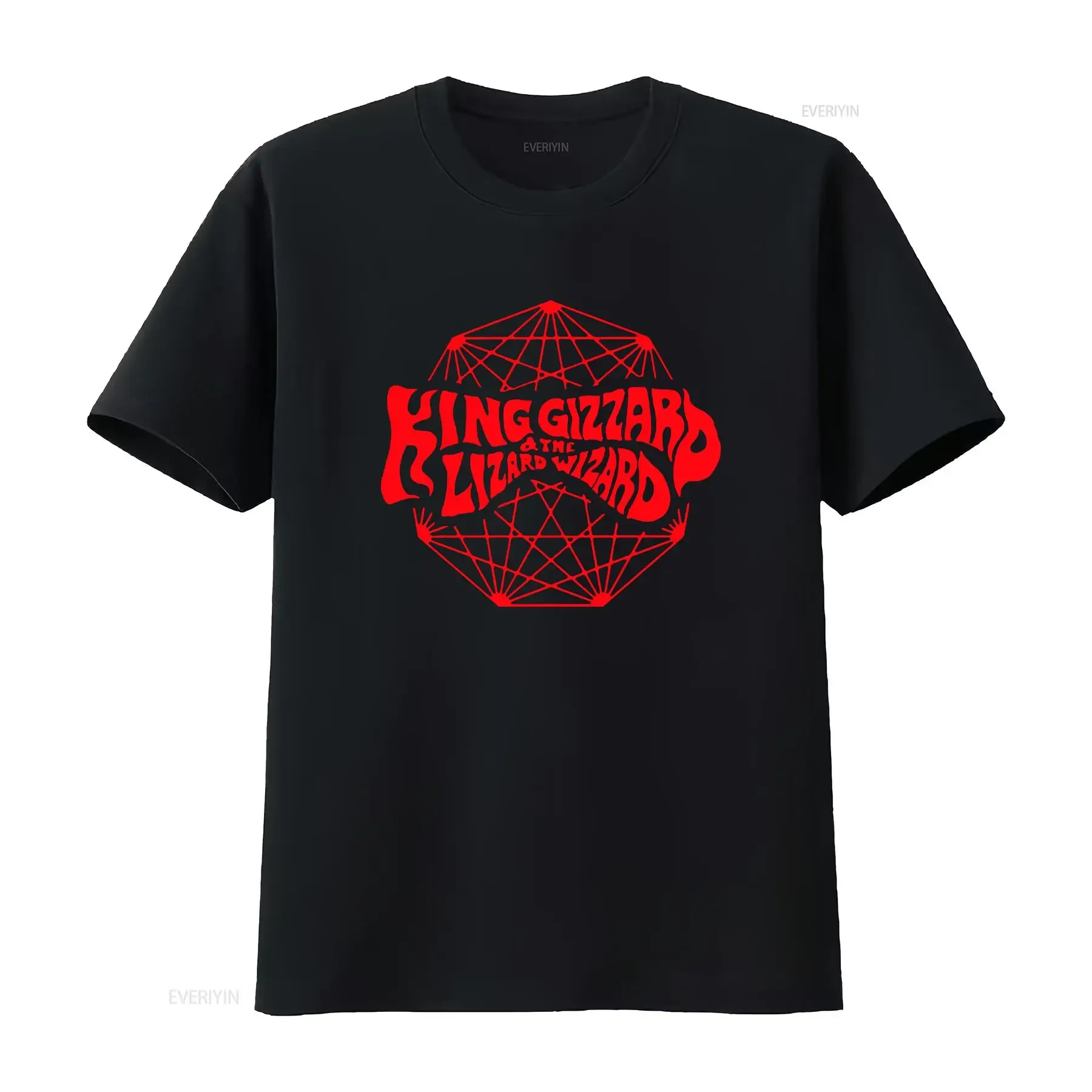 New King Gizzard the Lizard Wizard T Shirt Nonagon Infinity Cotton NY473 vintage Washed Top For Everyday Wear Stretched homme