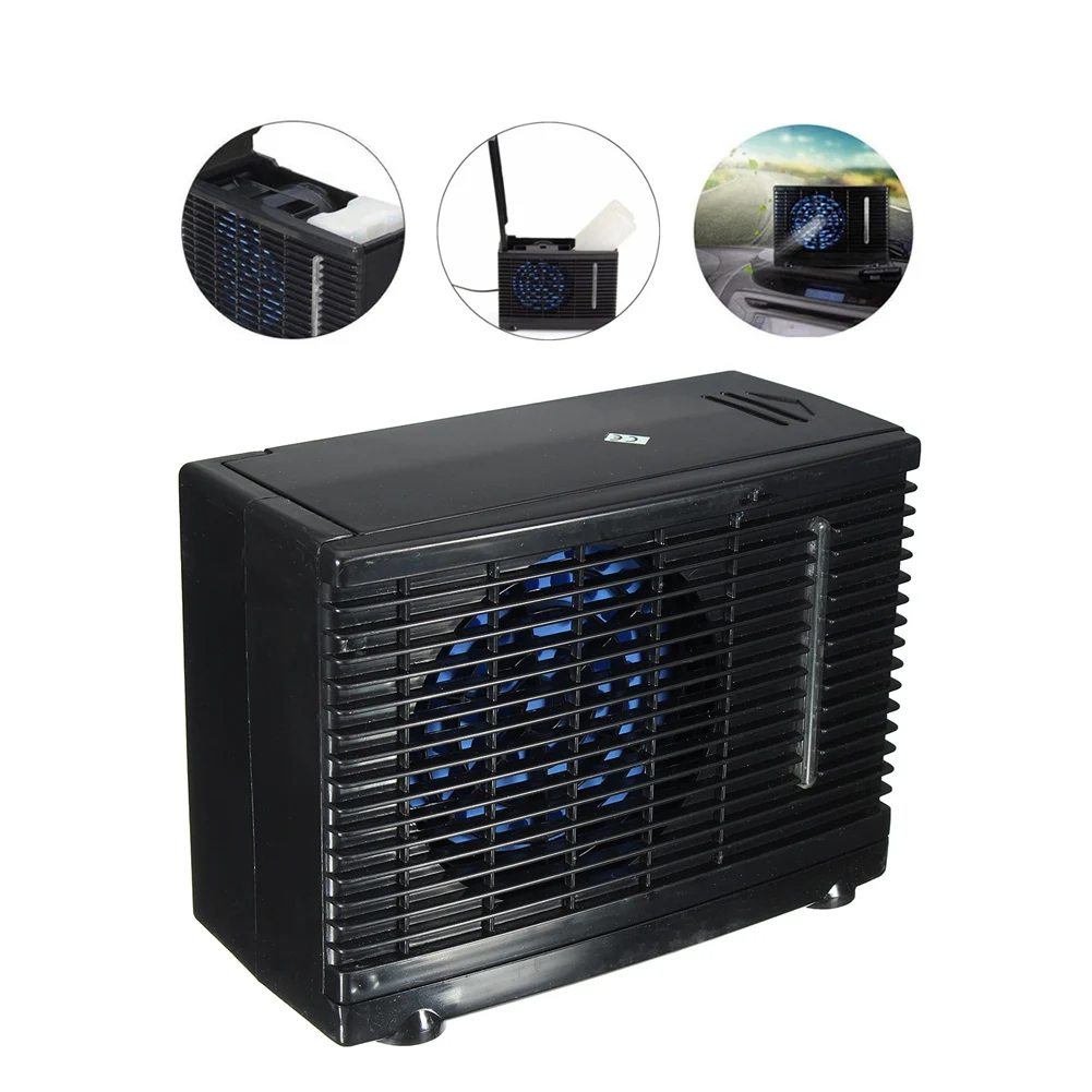 Universal DC 12v Automotive Fan 35W Evaporative Air Conditioner Portable Car Black Portable Mini Cooling Water Accessories