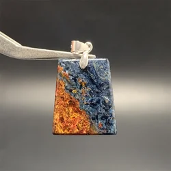Oil Painting Natural Namibia Blue Pietersite Pendants Necklace Women Yellow Red Cat Eye Pieter Site Healing Beads Jewelry AAAAAA
