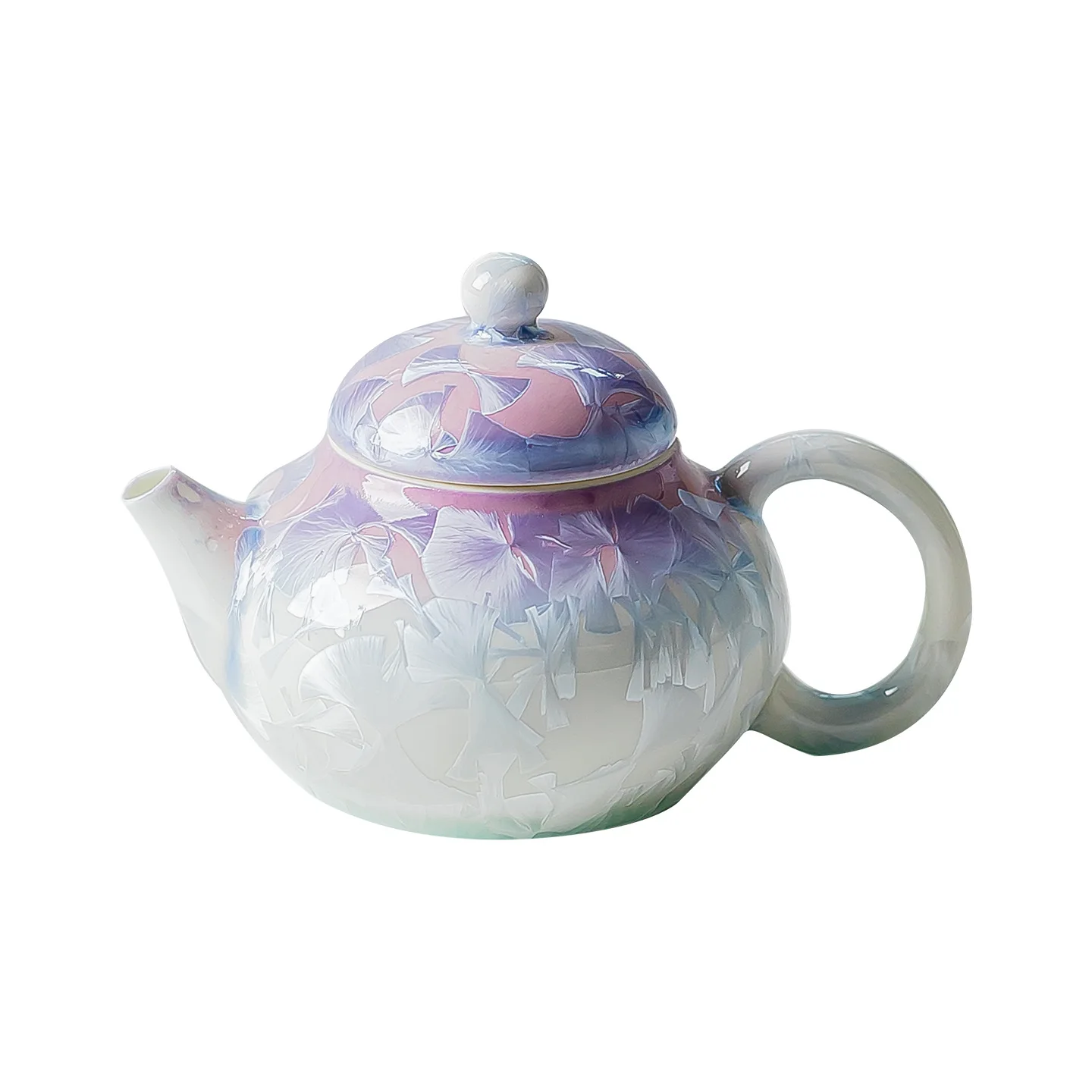

YJQ crystal glaze gradient purple kiln change ceramic cover bowl household tea making utensils pot to inherit kung fu tea set