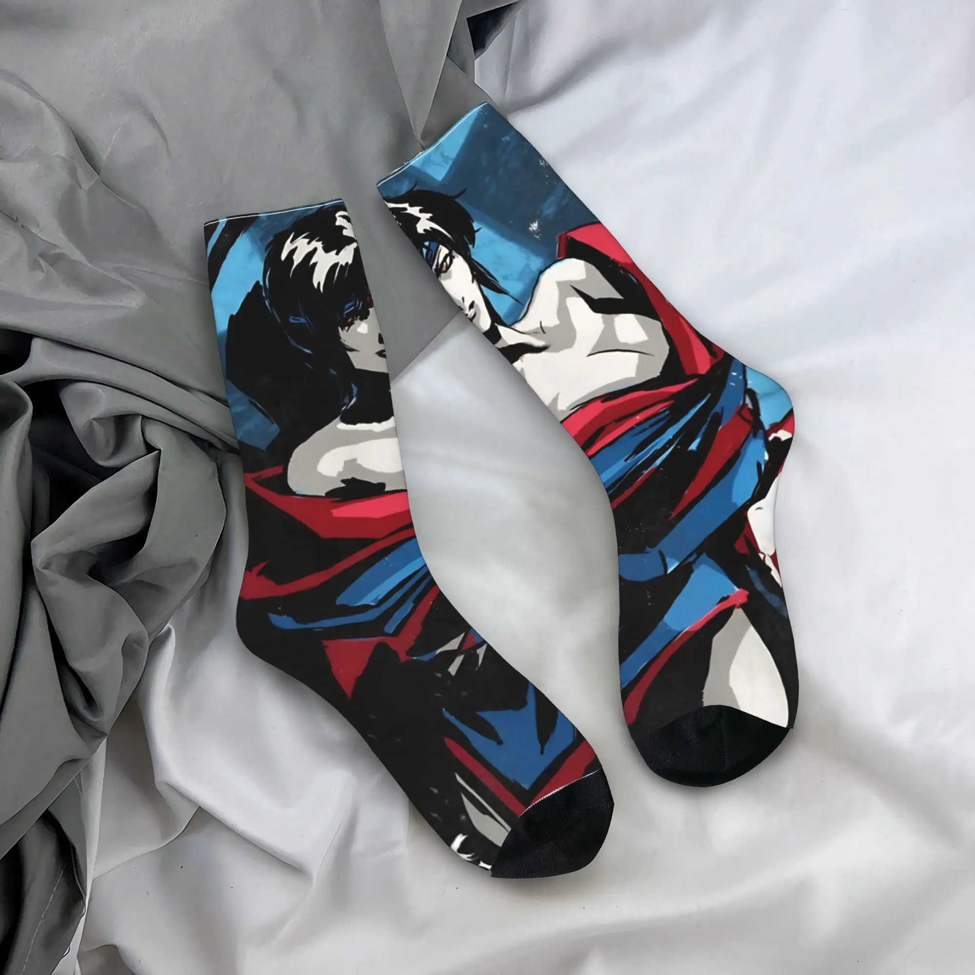 

Ninja Scroll Anime Socks Non Slip Stockings Adults Men Medium Soft Skateboard Socks Autumn Funny Design Socks