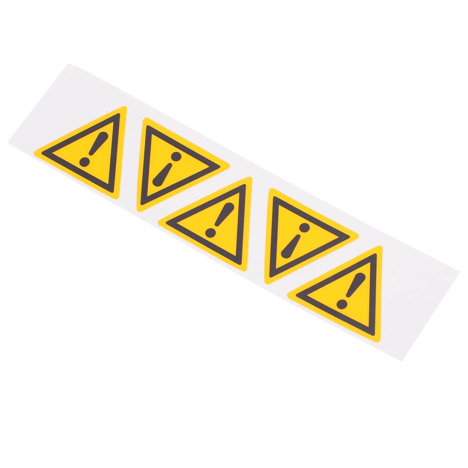 

5 pcs 5 Safety Warning Labels Stickers Radiation Notice Yellow Equipment Emergency Stop Self Adhesive Triangle Sign