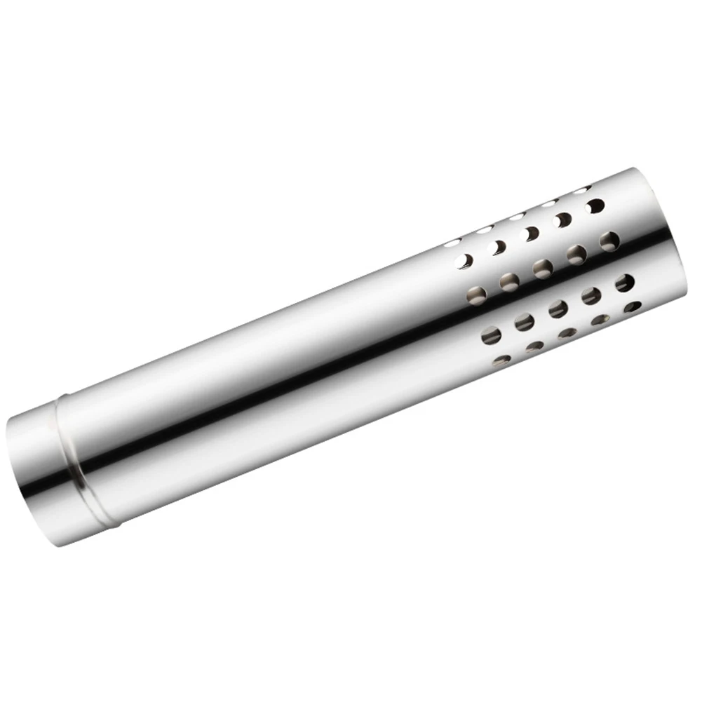 Tubo di prolunga per canna fumaria da 50 cm Antivento per stufa a legna Tubo per canna fumaria estensibile in acciaio inossidabile addensato