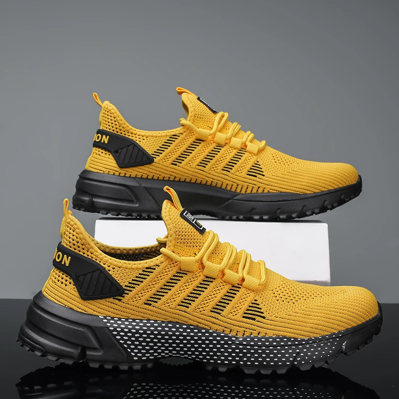 

Новая осенняя дышащая мужская спортивная обувь с сеткой, легкая удобная гоночная обувь, универсальная прогулочная обувь для ежедневных поездок на работу