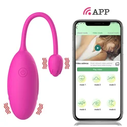 Women Wireless APP Bluetooth Vibrator G-Spot Stimulator Vagina Dildo Wearable Massager Jumping Eggs Sex Toys for Adults