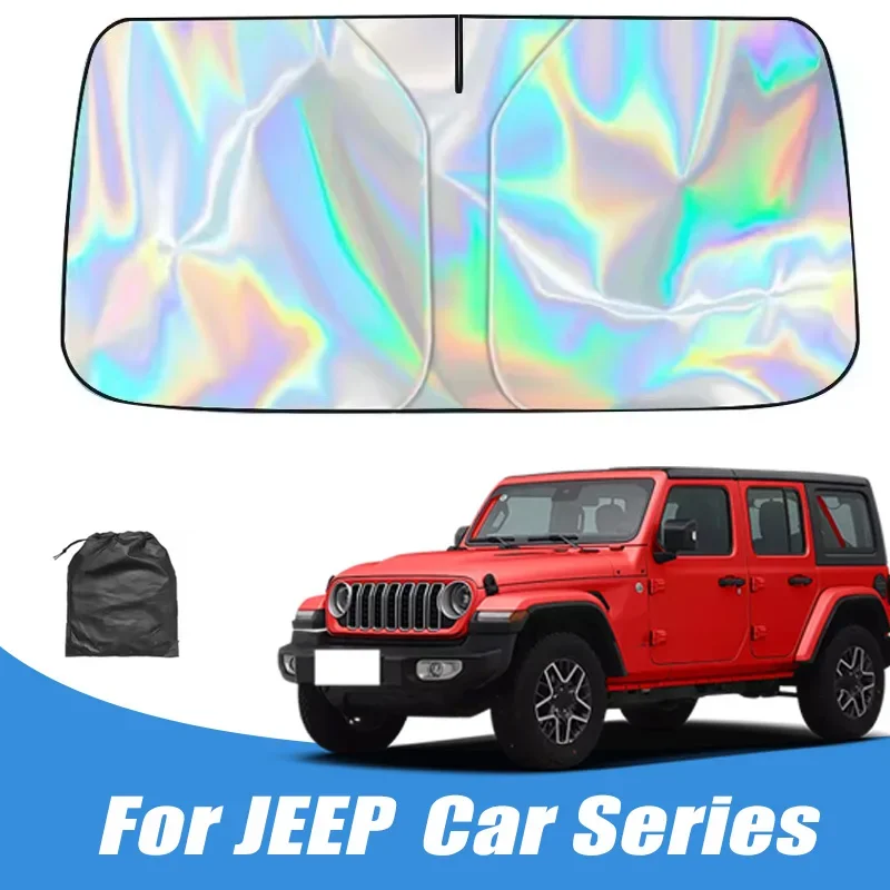 

Солнцезащитный экран на лобовое стекло автомобиля для JEEP Wrangler, Grand Cherokee, Compass, Renegade, Cherokee, Gladiator