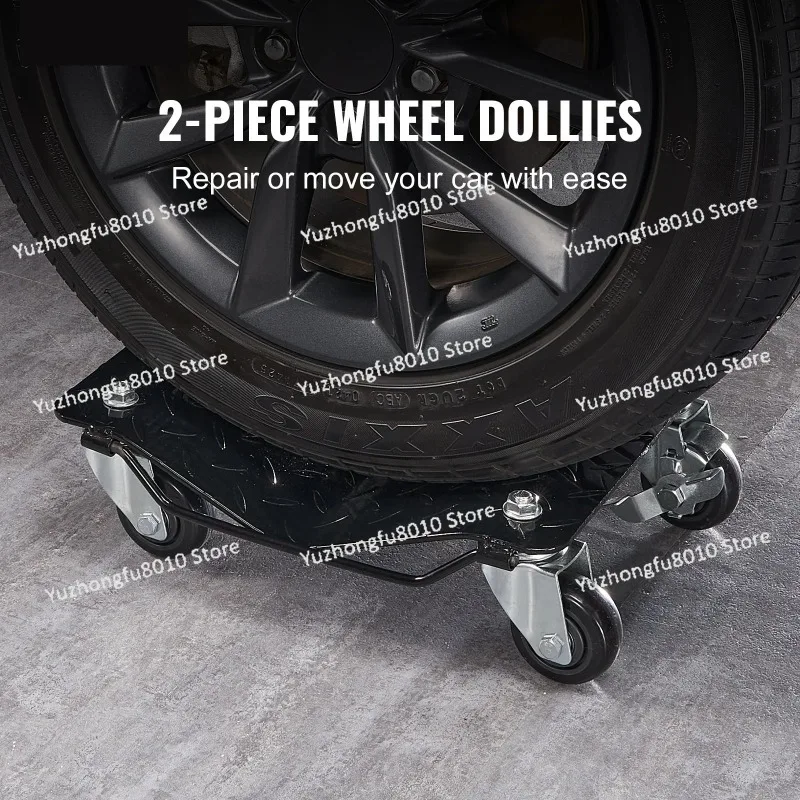 

2PCS Wheel Dolly 3000 lbs/1360 kg Car Dollies, Wheel Dolly Car Tire Stake Set of 2 Piece, Heavy-duty Car Tire Dolly Moving Cars