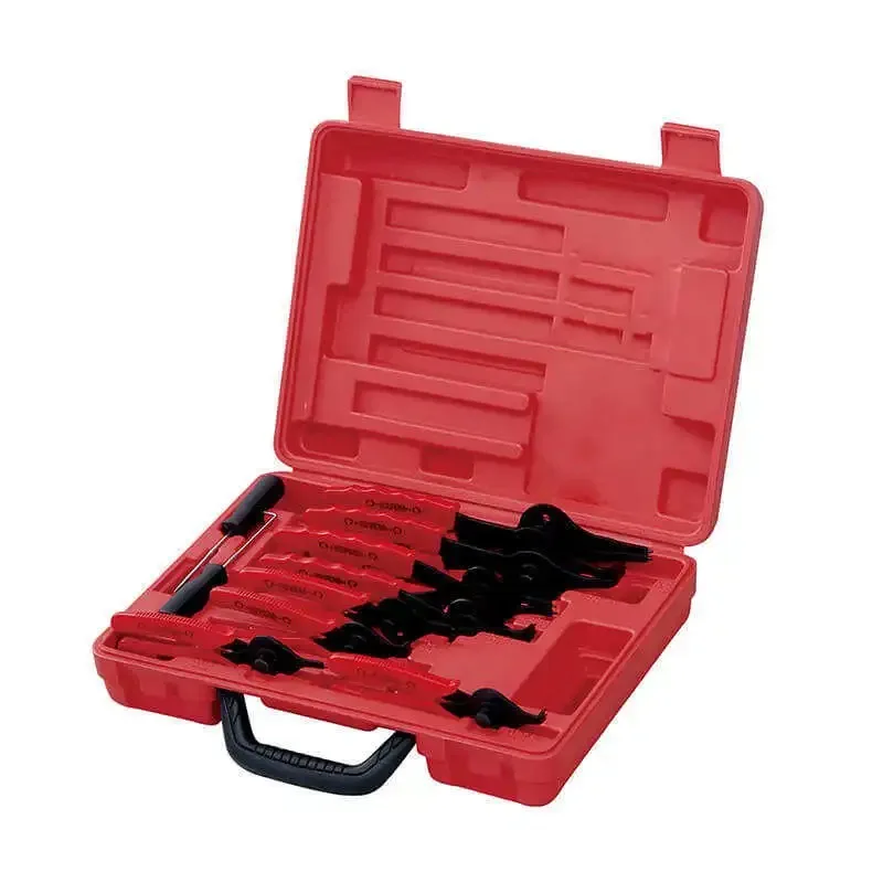 11-Piece Snap Ring Pliers Set Mechanics Circlip Pliers With 1-2.3mm Straight & Bent Retaining Ring Hook & Pick Grip Tool