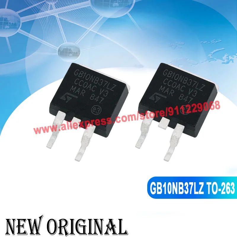 (5 Pieces) GB10NB37LZ STGB10NB37LZ  TO-263